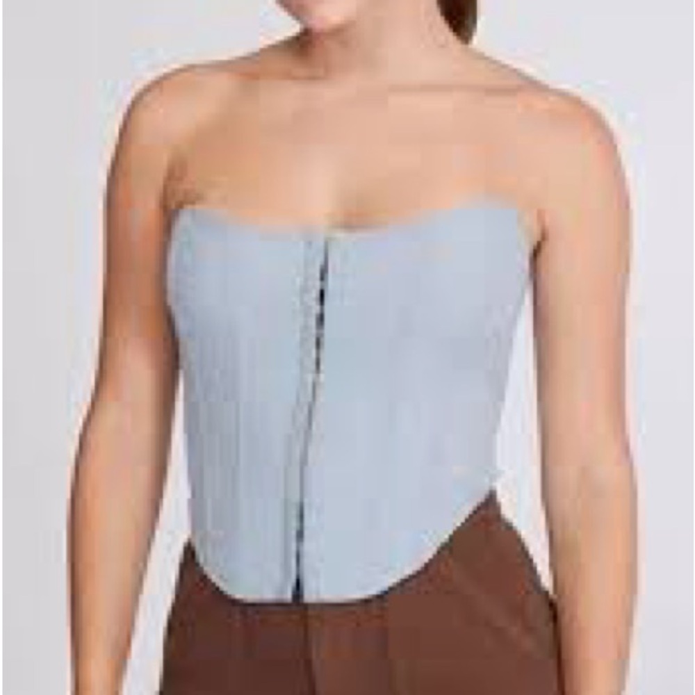 Kendall & Kylie Blue Corset Top